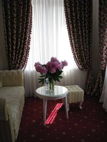 Фото номера Люкс с кроватью размера «king-size» и балконом Отель Park Lane Hotel г. Кишинёв 3