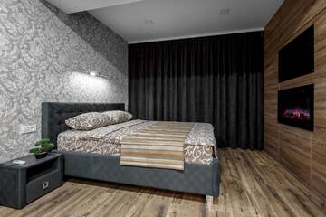 Фото номера Апартаменты с 1 спальней Апартаменты Apartment in the center! PANORAMIC WINDOWS! Fireplace! г. Кишинёв 22