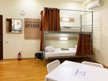 Фото номера Кровать в общем 6-местном номере для женщин Хостелы Capsule HOSTEL г. Кишинёв 7